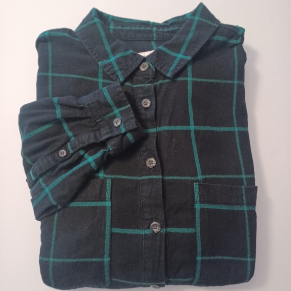 Ava & Viv Tops - Ava & Viv Plaid Flannel Button Down Sz 0X $10/4.99 Shipping